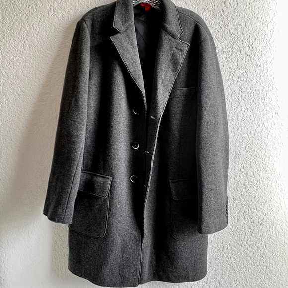 Barena Venezia Wool Coat EU 50 (US Large) – Made in Italy – Charcoal Topcoat - Picture 8 of 10